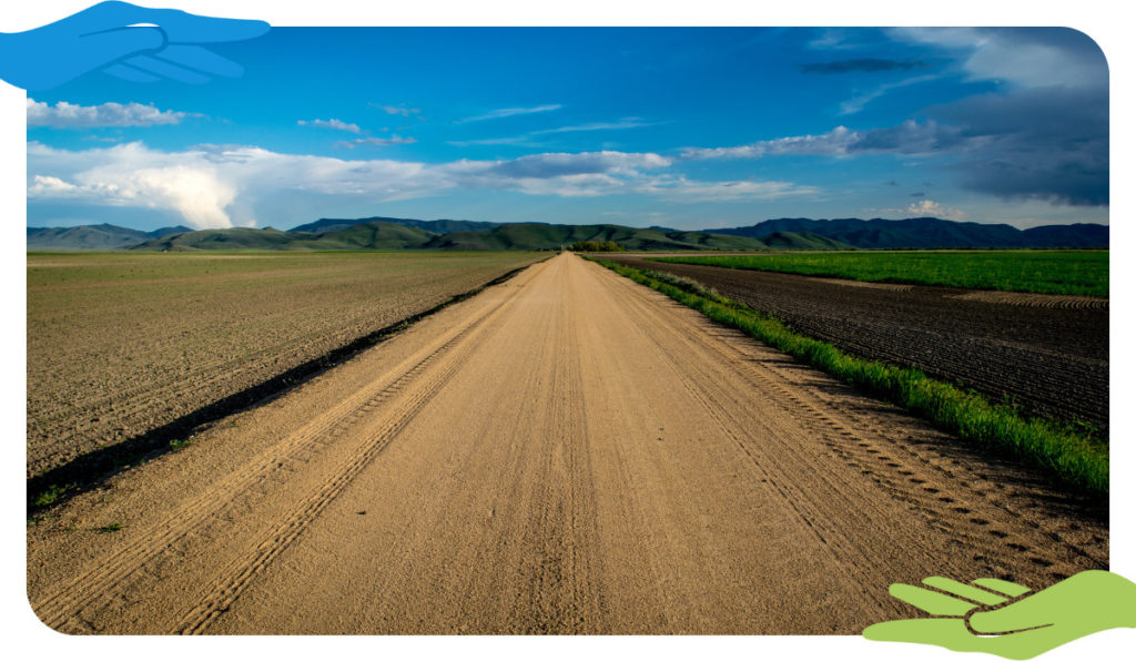 Logística sustentable: Impermeabilización de caminos.